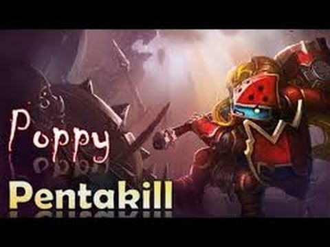 [LoL]-U.R.F. Poppy Pentakill - Ultra Rapid Fire Mode - League of Legends