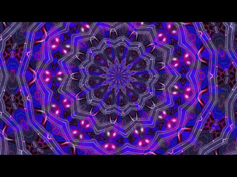 1h Cool psychedelic, splendor color kaleidoscope fractal flame visuals