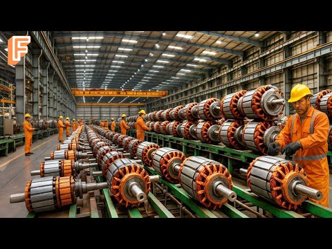 How Millions Of Electric Motors Are Made Inside Mass Production Factory