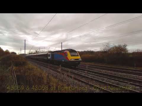 43059 & 43058 at Bamfurlong   02nd November 2020