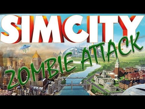 SimCity 5 (2013) Beta Gameplay with Zombie Attack!