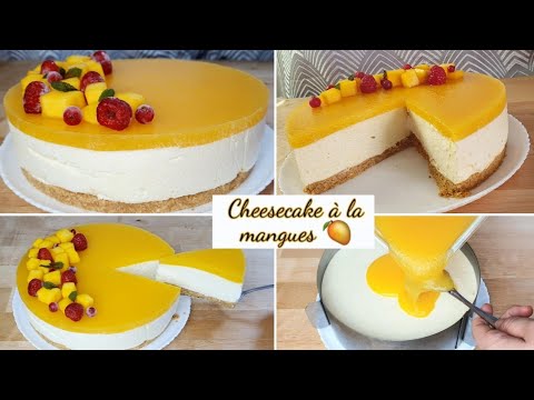 Recette cheesecake à la mangue sans cuisson
