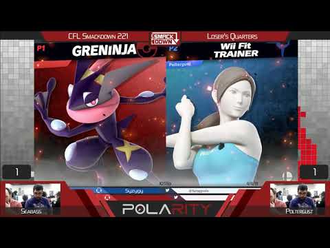 CFL Smackdown Ultimate 221 - Seabass (Greninja) vs Poltergust (Wii Fit Trainer) - Losers Quarters