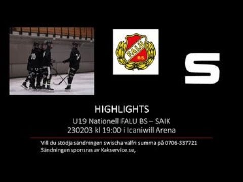 HIGHLIGHTS Falu BS - SAIK U19 Nationell