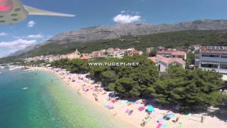 preview picture of video '3.7.2014. - Tučepi beaches - aerial survey'