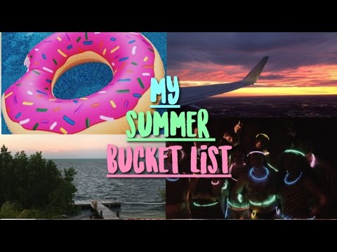 SUMMER BUCKET LIST 2016
