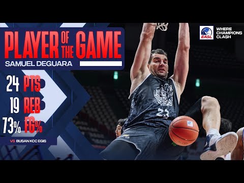 EASL Player of the Game: Macau Black Bears Samuel Deguara 24 Points vs. Busan KCC Egis