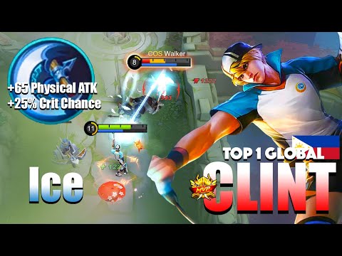 Clint True Damage! 98% Critical Bullet | Top 1 Global Clint Gameplay By Ice | MLBB