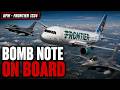 Bomb Note Found on 400 Passenger Flight