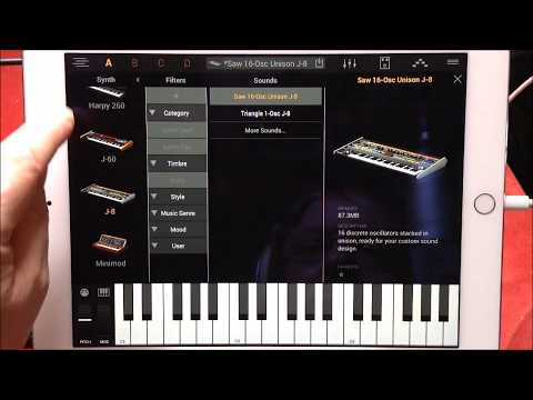 SYNTRONIK by IK Multimedia The FREE Version Demo & Tutorial for the iPad