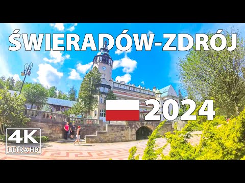 Swieradow-Zdroj Poland Walking Tour ☀️ 4K Walk With Captions