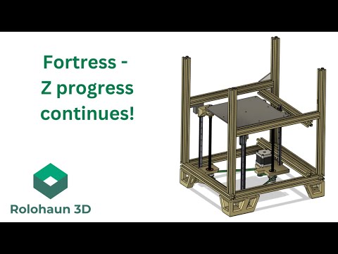Fortress CoreXY 3D Printer - Single Z belt CAD overview