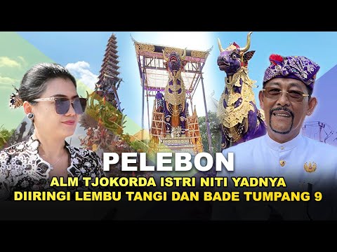 Pelebon Alm. Tjokorda's Wife Niti Yadnya Accompanied by Lembu Tangi and Bade Tumpang 9