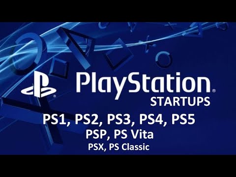 ALL PlayStation Startups (PS1, PS2, PSX, PSP, PS3, PS Vita, PS4, PS Classic, PS5)
