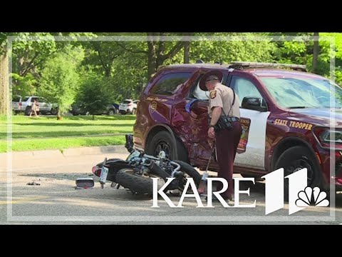 Motorcyclist seriously injured after crashing into state patrol vehicle following 'terminated' pursu