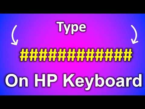 How To Type Hashtag on HP Laptop ( # )
