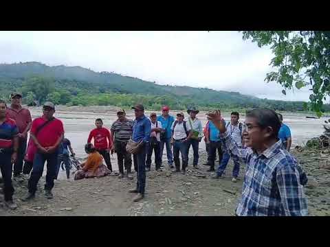 ALCALDES COMUNITARIOS Y COCODES DEL SECTOR SUR DE EL ESTOR EXIGEN LA CONSTRUCCIÓN UN PUENTE.