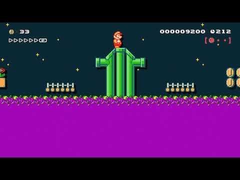 毒沼を駆け抜けろ ! !　W-16 by おがたポン 🍄 Super Mario Maker 2 ✹Switch✹ #ays