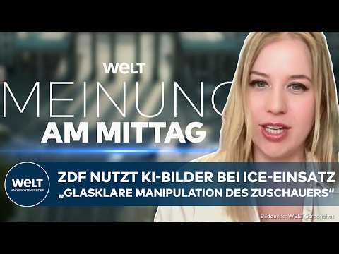 Video Thumbnail: MEINE MEINUNG: Beben beim ZDF! Manipulation mit KI-Bildern in Video zu Trumps ICE-Einheit
