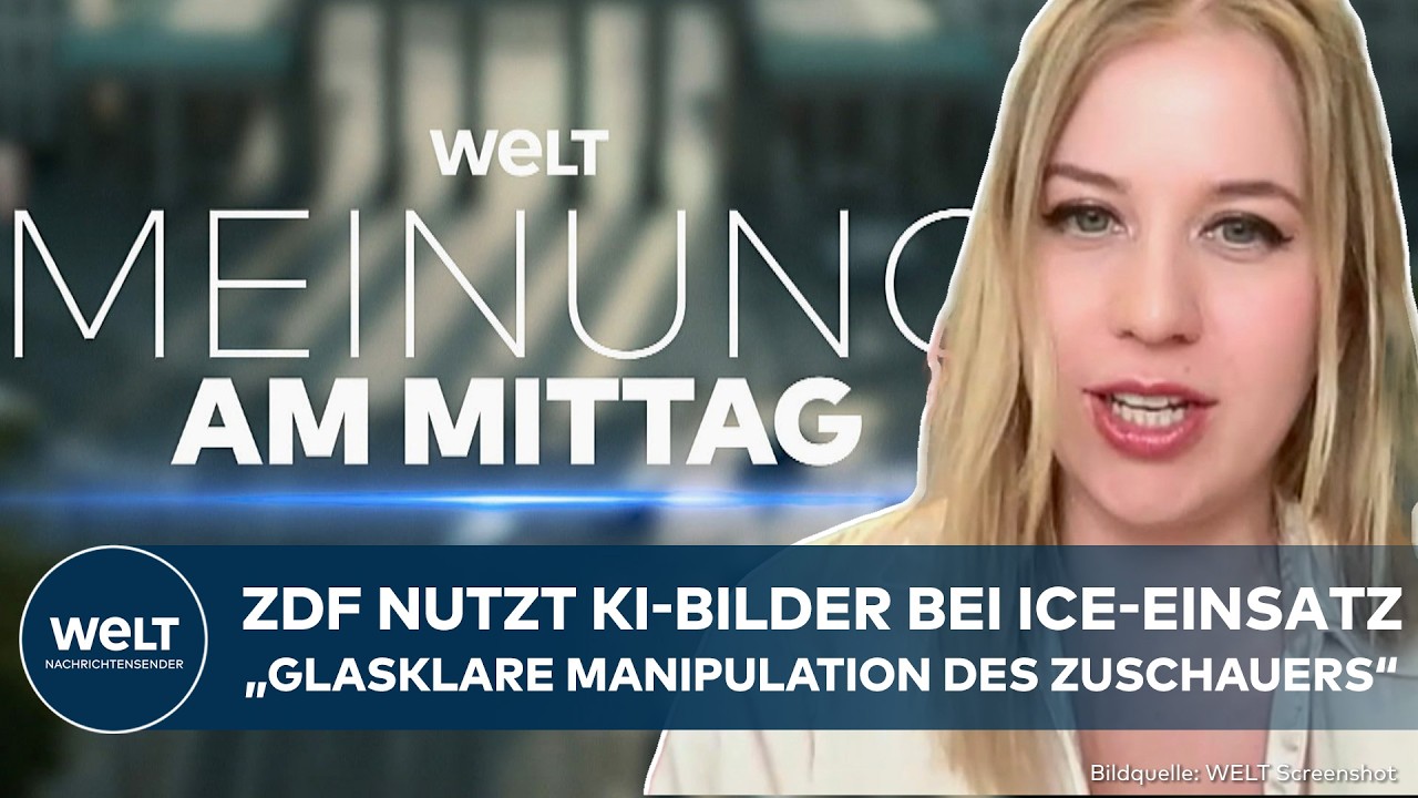 MEINE MEINUNG: Beben beim ZDF! Manipulation mit KI-Bildern in Video zu Trumps ICE-Einheit