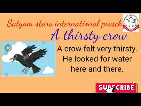 thirsty crow || Satyam stars international preschool