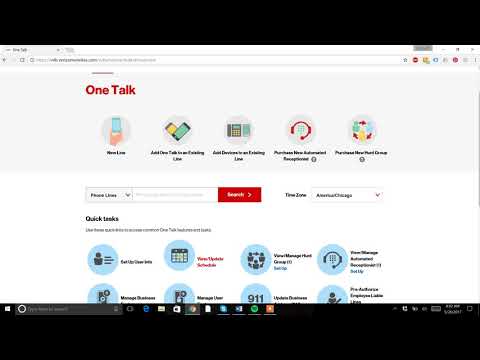 Verizon One Talk Portal Walk Through