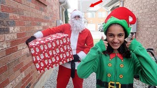 Funny Kid & Santa Claus Christmas Toy Present Delivery! HZHtube Kids Fun