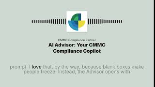 cmmcDIRECTED: AI Advisor — Your CMMC Compliance Copilot