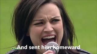 Amy MacDonald sings Flower of Scotland (with lyrics)