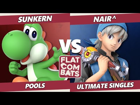 Flat Combats 4 Pools - Sunkern (Yoshi) Vs. Nair^ (Wolf, Hero) SSBU Smash Ultimate