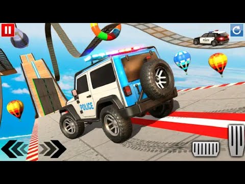 Police Prado, Car Stunt Racing - Ramp Car Stunts, 3D #3 impossible android car games,//🚓 🚓 🚓