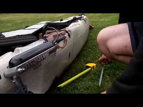 Lowrance 3D structure scan transducer or total scan transducer with Fish Finder Mounts