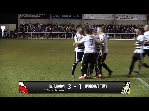 Darlington 3-1 Harrogate Town - Vanarama National League North - 2017/18