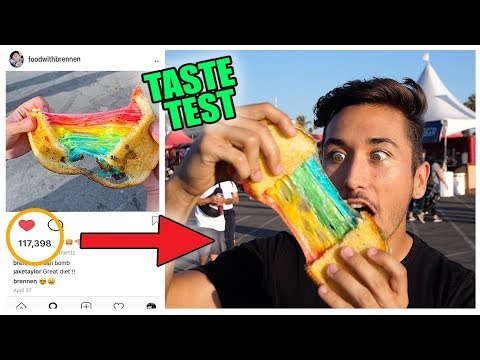 Eating Instagram Famous Food Trends (Taste Test) *Part 2*