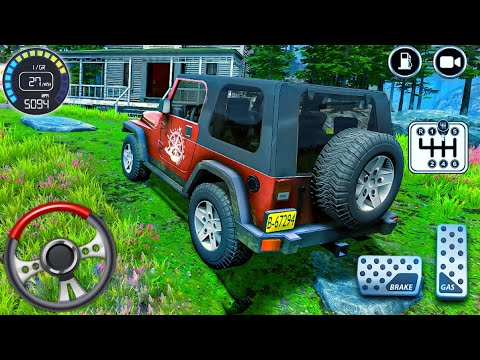 Offroad 4x4 Jeep Driving Simulator 2023 - Luxury SUV Prado Stunts Drive 3D - Android Gameplay