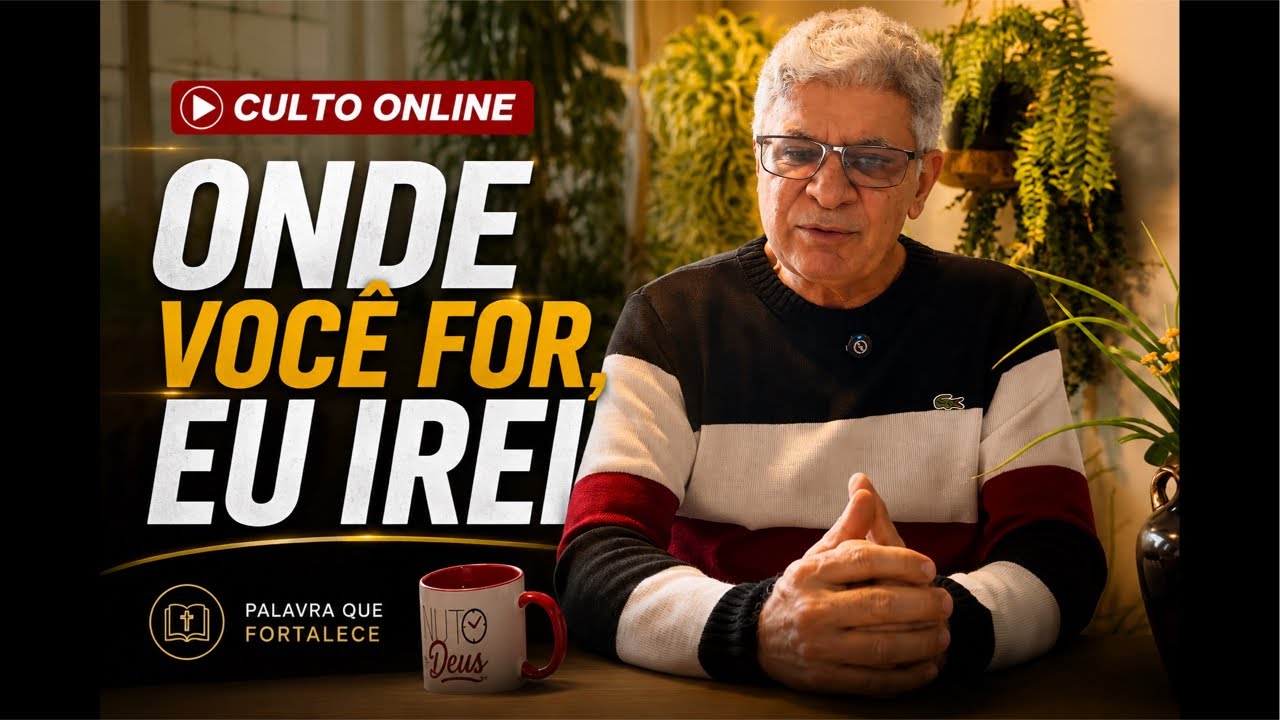 CULTO ONLINE - ONDE VOCÊ FOR, EU IREI