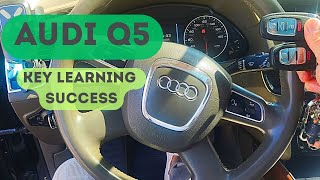 2009-2014 Audi Q5 key programming by Autel IM608. How to program a new key for Audi Q5. Key learning