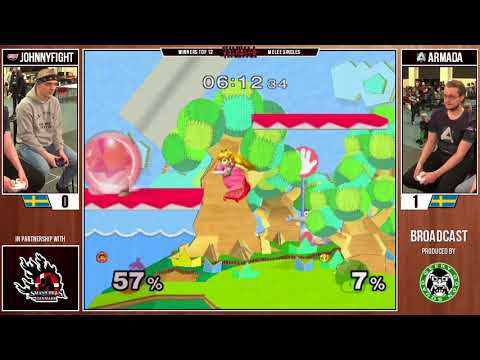 Valhalla - APT | JohnnyFight (IC) Vs. [A]rmada (Peach) - Winners Quarters - Melee Singles