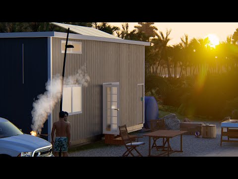 Tiny Modern House  2x8 m (16 sqm)