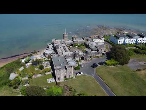 Kingsgate Castle | Flyby featuring Kingsgate Bay & Joss Bay | Drone Flight