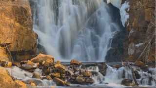 preview picture of video 'LaValle, WI. Redstone Lake Falls winter time-lapse'
