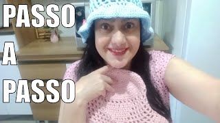 Chapéu BUCKET HAT em crochê: Aprenda o passo a passo