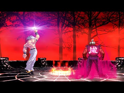 Shin Akuma Vs Orochi - Intense Boss Battle - Street Fighter X King Of Fighters [CVS2 X KOF97][MUGEN]