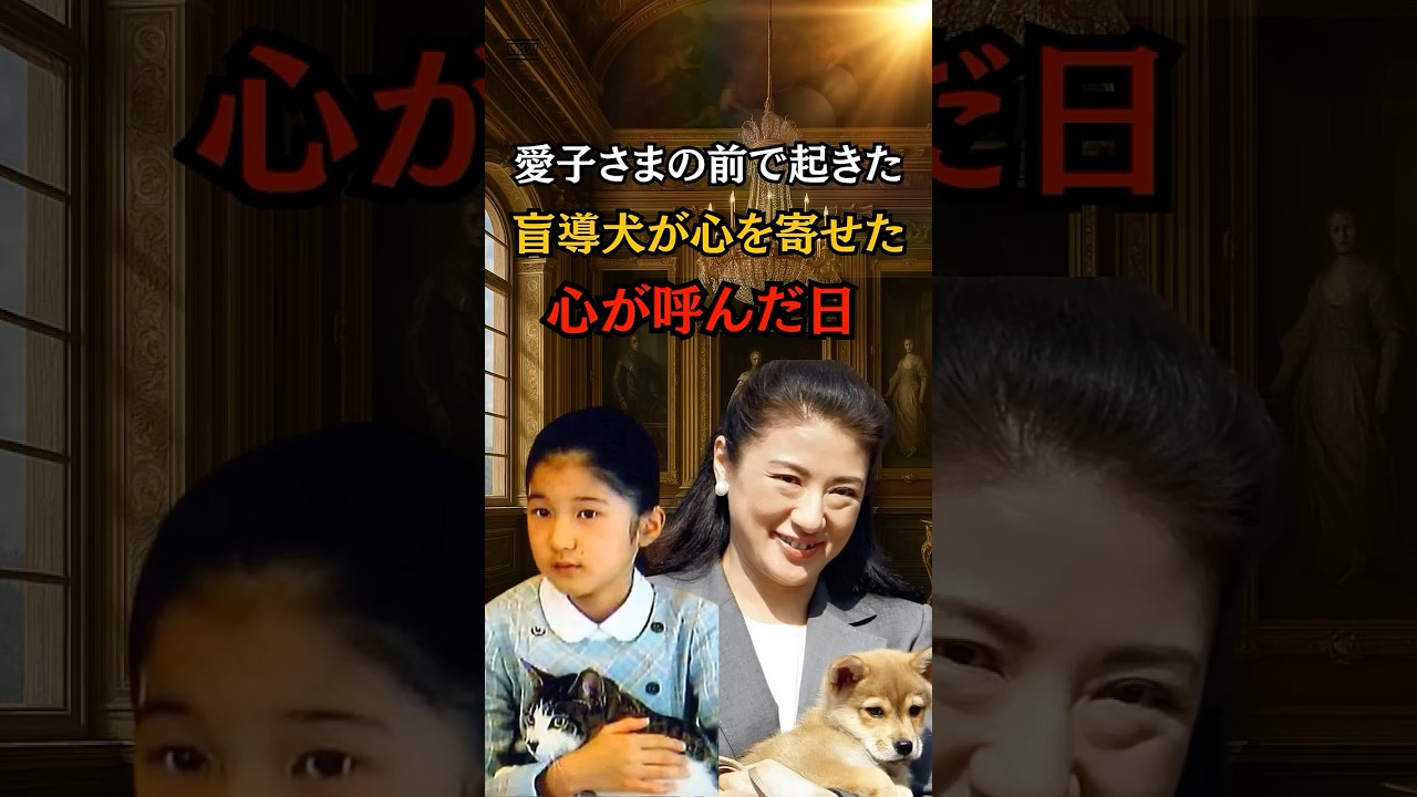 愛子さまのぬくもりに盲導犬が心を許した日#shorts #皇室 #愛子さま