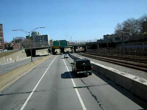 I-90 reaching out from the little Back Bay tunnel and directly to the Boston South Station/Terminal