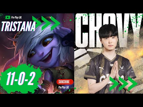 How Chovy dominates the lane with Tristana against #chovy #lol #proplayer #leagueoflegends #gameplay