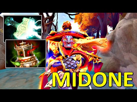 SMG.MIDONE EMBER SPIRIT DOTA 2 7.32 GAMEPLAY WITH SPIRIT VESSEL AND MJOLLNIR