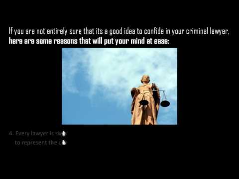 Video: 4 Reasons Why You Can Trust Your Criminal Lawyer