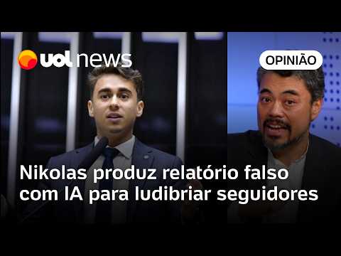 Nikolas Ferreira produz relatório falso com IA para ludibriar seguidores | Sakamoto