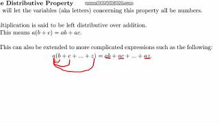 Modern Mathematics Distributive Property Lesson 1